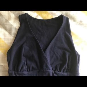 Dark blue organic cotton dress